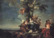 Giovanni Domenico Ferretti The Rape of Europa oil on canvas